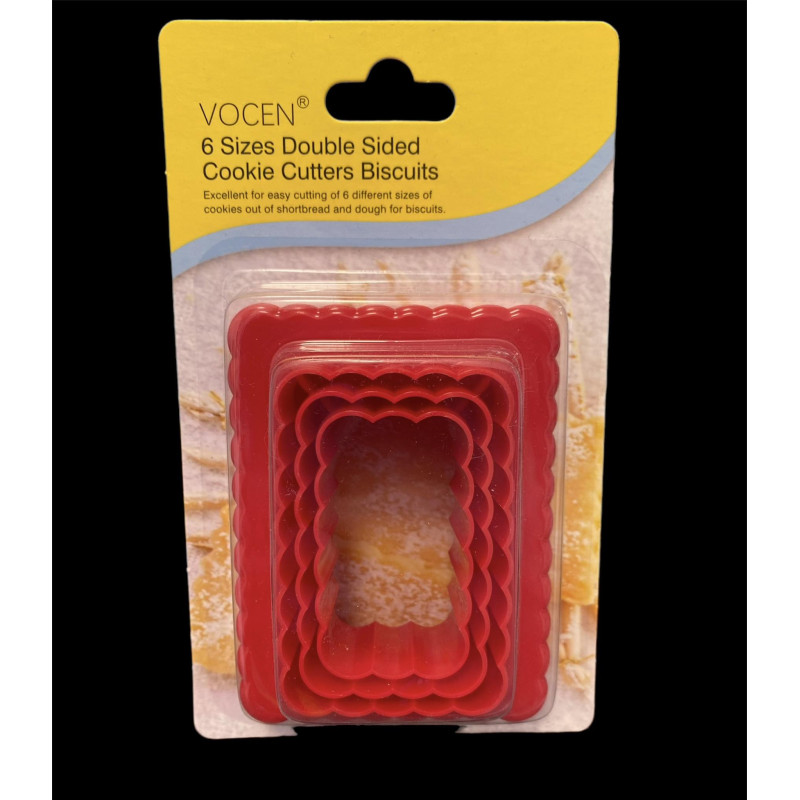 Wavy cookie & shortbread cutter set of 3