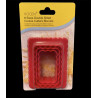 Wavy cookie & shortbread cutter set of 3