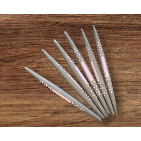 Ergonomical silicone modelling tools with double-ended tips