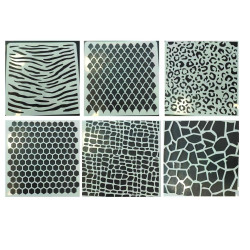 Textúra stencilek 12.5*12.5cm