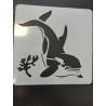 Tengeri állatok stencil 15x15cm
