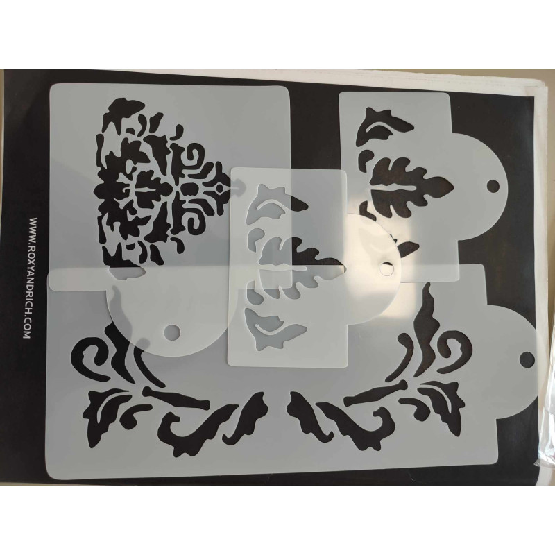 Rusztikus stencil szett 7db-os