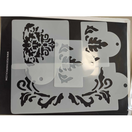 Rusztikus stencil szett 7db-os