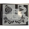 Rusztikus stencil szett 7db-os