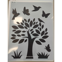 Tavaszi nagy stencil 21*30.7cm