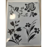 Tavaszi virágok nagy stencil 21*30.7cm