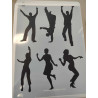 Táncos nagy stencil 21*30.7cm
