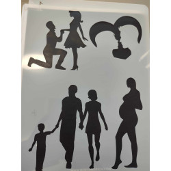 Romantikus nagy stencil...
