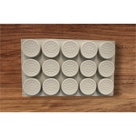 Szilikon OREO keksz (15 kekszhez) - mousse forma
