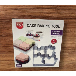 Puzzle baking form (4 pcs)