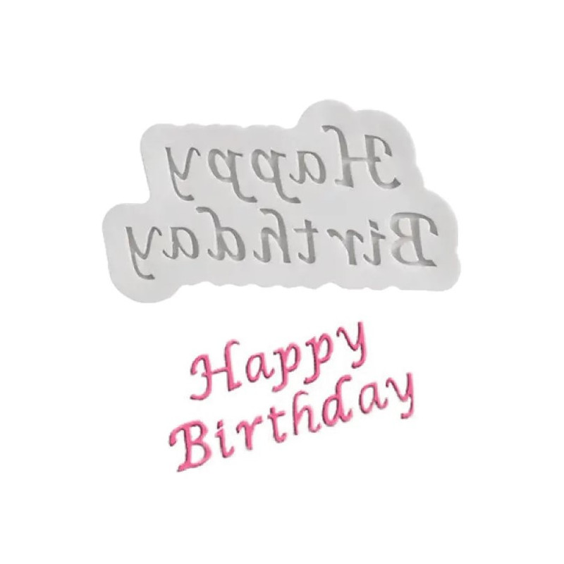 Szilikon Happy Birthday mintázó