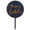 Happy Birthday Round Cake Topper 2.