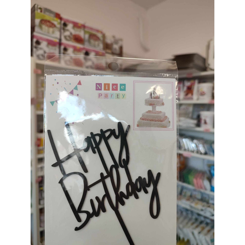 Happy Birthday Fekete Szülinapi beszúró