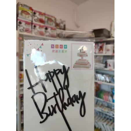 Happy Birthday Fekete Szülinapi beszúró