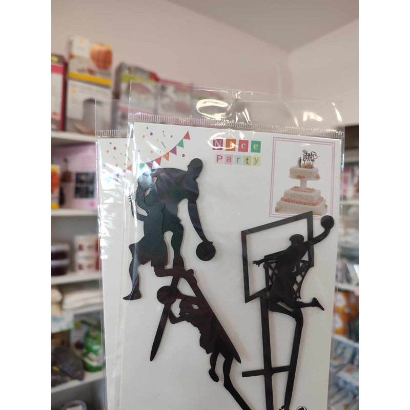 Basketball cake topper set of 5
