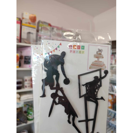Basketball cake topper set of 5