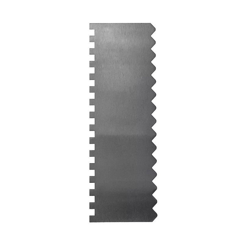 Stainless Steel Double-sided Cake Scraper 1.