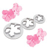Hibiscus flower cutter set of 3