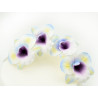 Coloured orchids sugar flowers (4pcs)