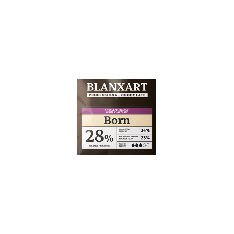 BLANXART BORN fehér csokoládé pasztilla 1000g