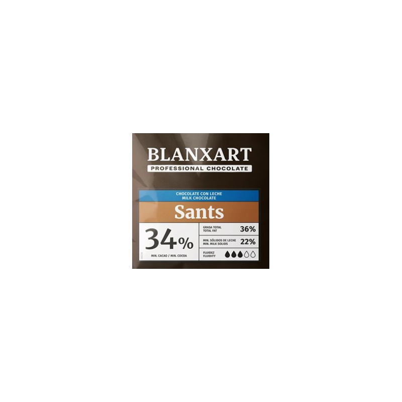 BLANXART SANTS tejcsokoládé pasztilla 1000g