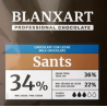 BLANXART SANTS tejcsokoládé pasztilla 1000g
