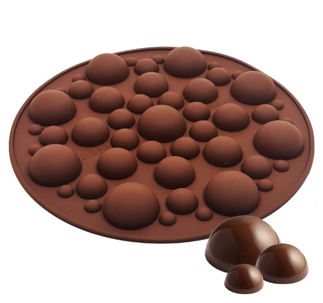 Szilikon félgömbök kerek (bonbon) forma