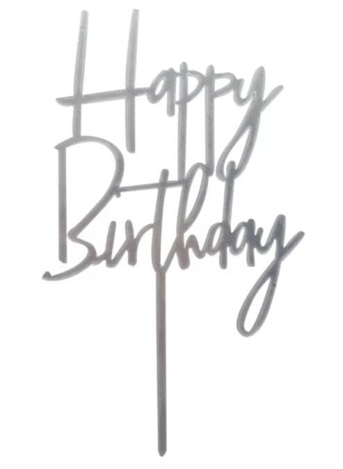 Happy Birthday Ezüst Szülinapi beszúró