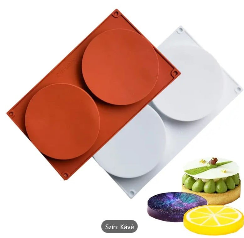 Kerek szilikon sütőforma dupla 12 cm
