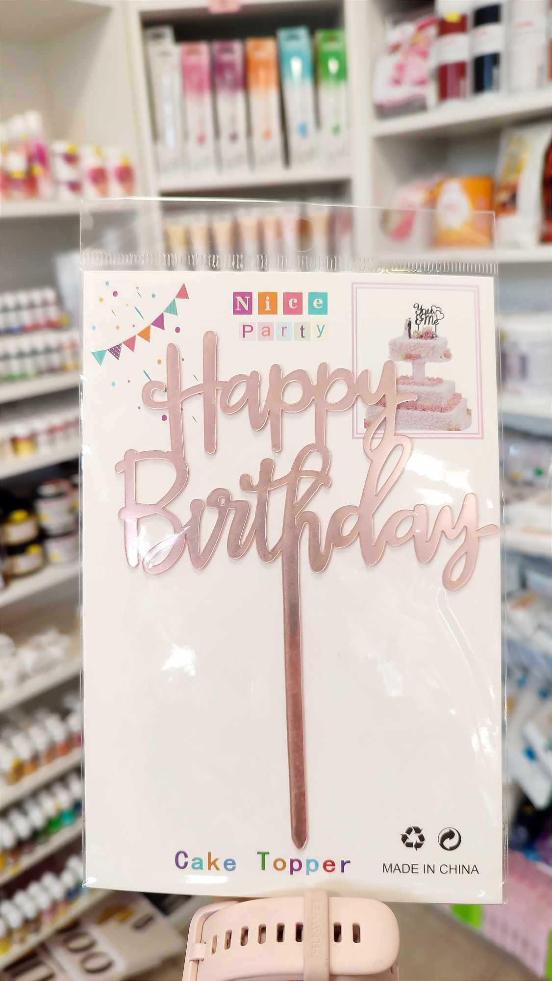 Happy Birthday Rosegold Szülinapi beszúró