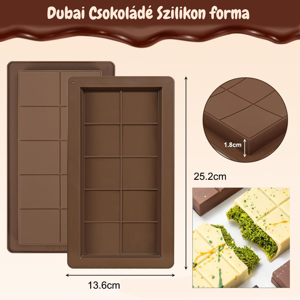 Dubai Táblás Csoki szilikon