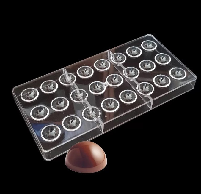 Félgömb bonbon forma polikarbonát