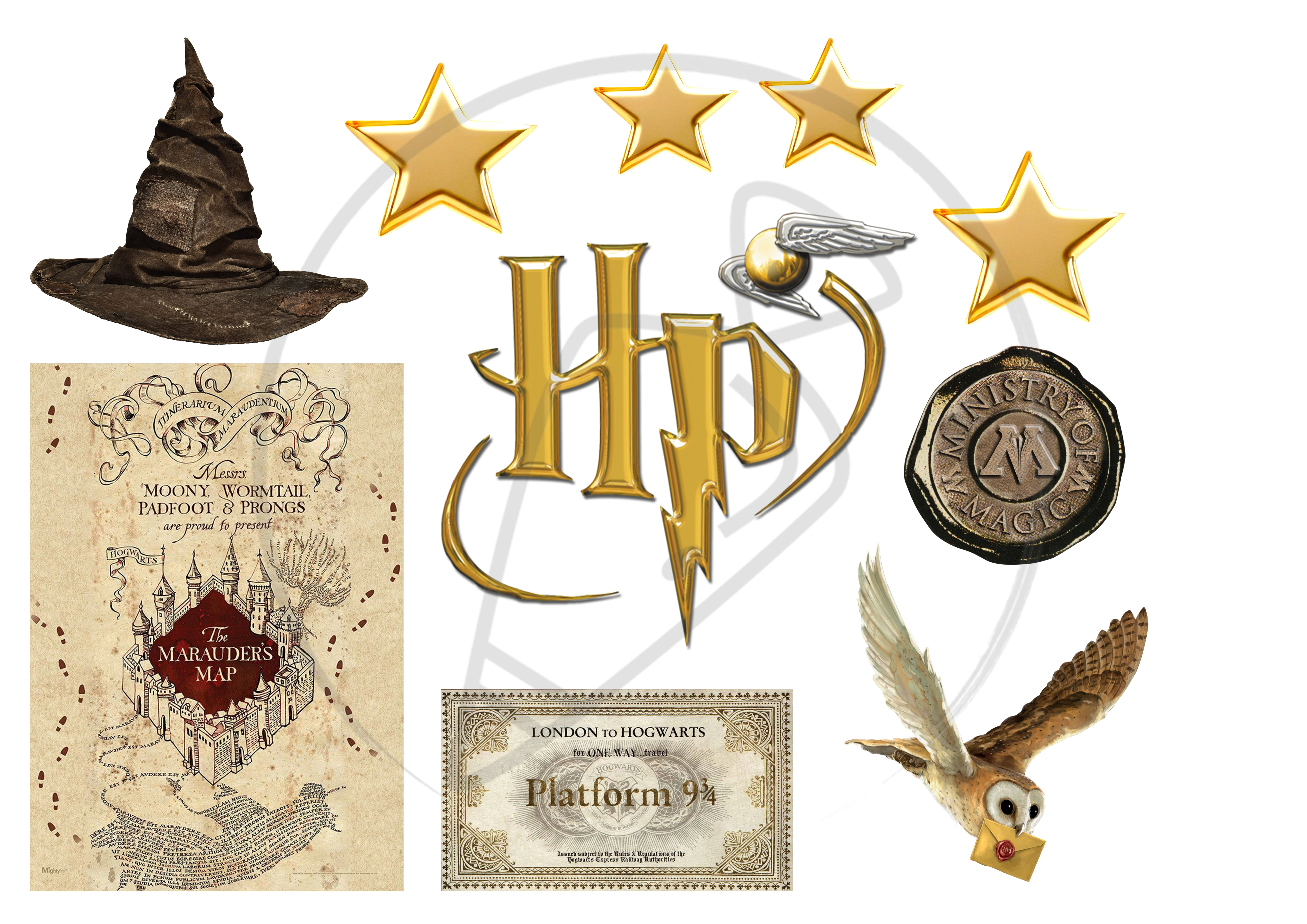 Harry Potter A/4 vastag ostya topper