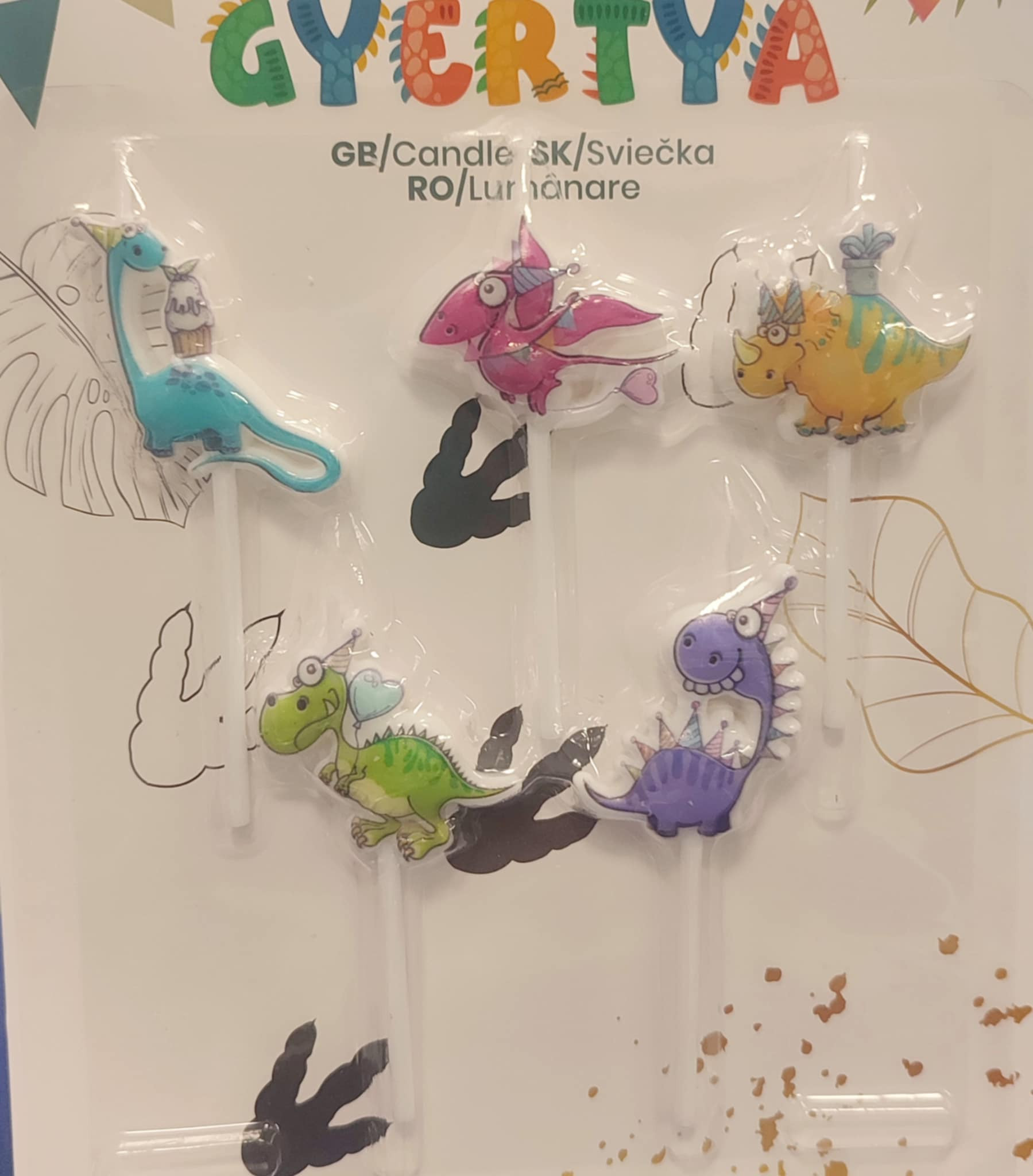 Dínós Gyertya szettek