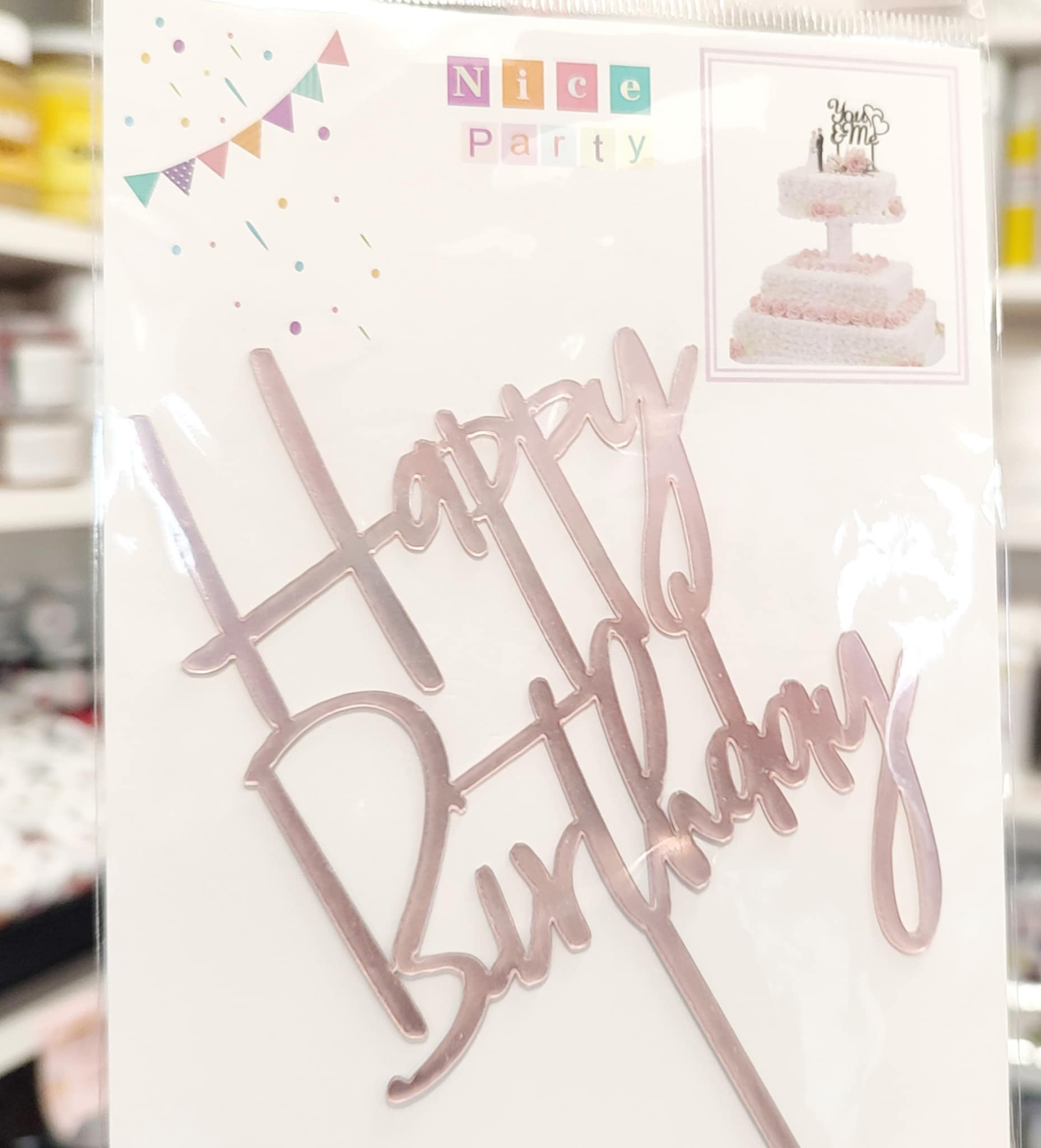 Happy Birthday Rosegold Szülinapi beszúró