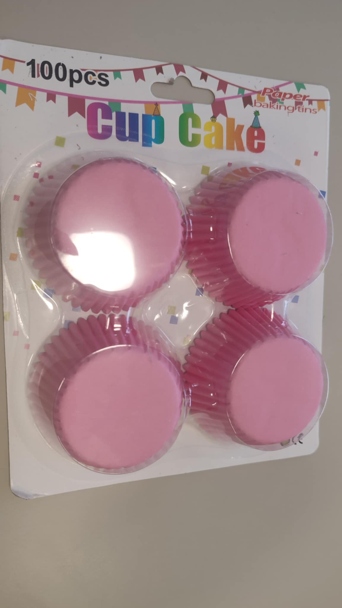 Pasztel rózsaszín muffin papír / kapszli (100db/csomag)
