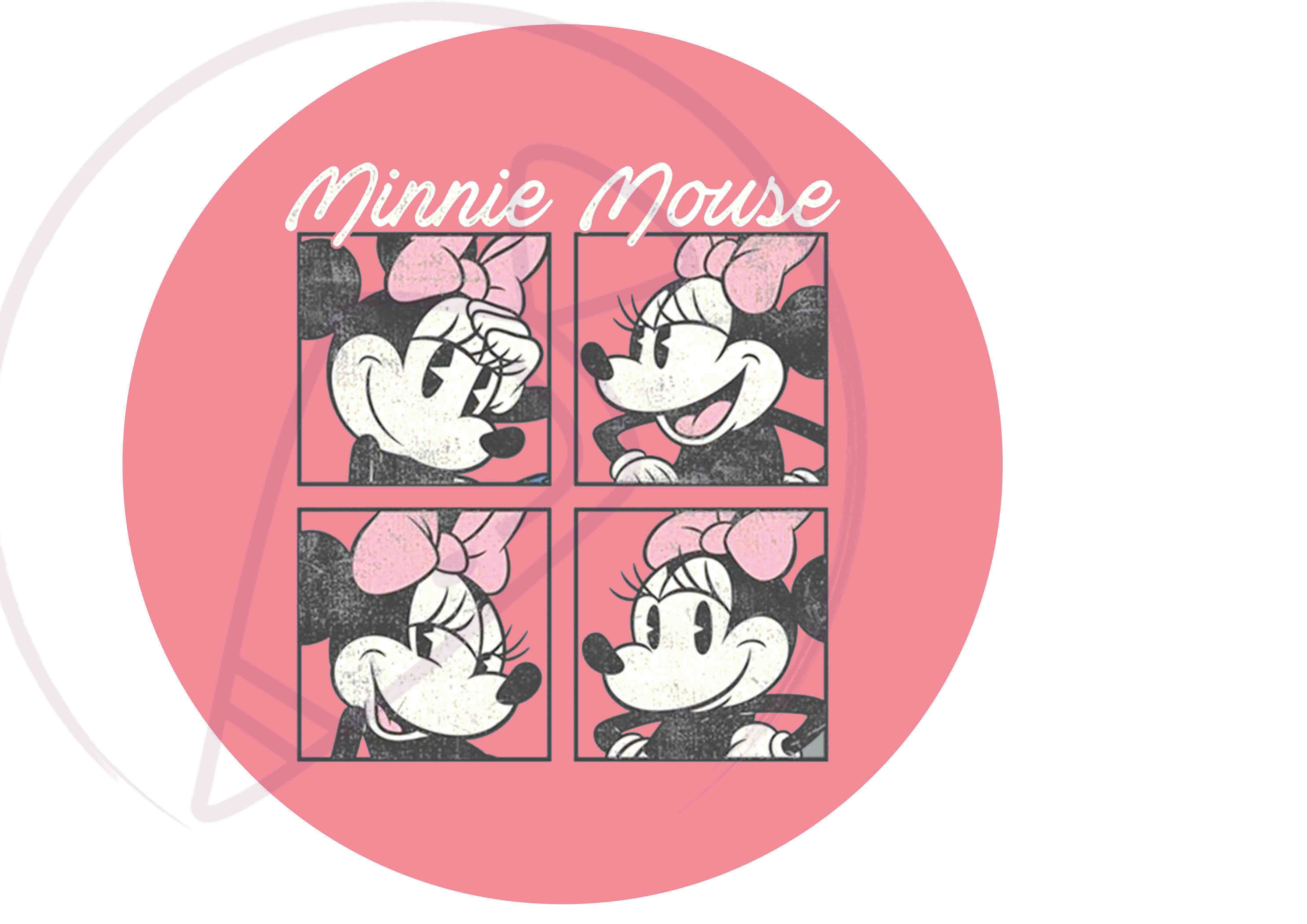 Mickey-Minnie 20cm kerek vékony ostyalap minták