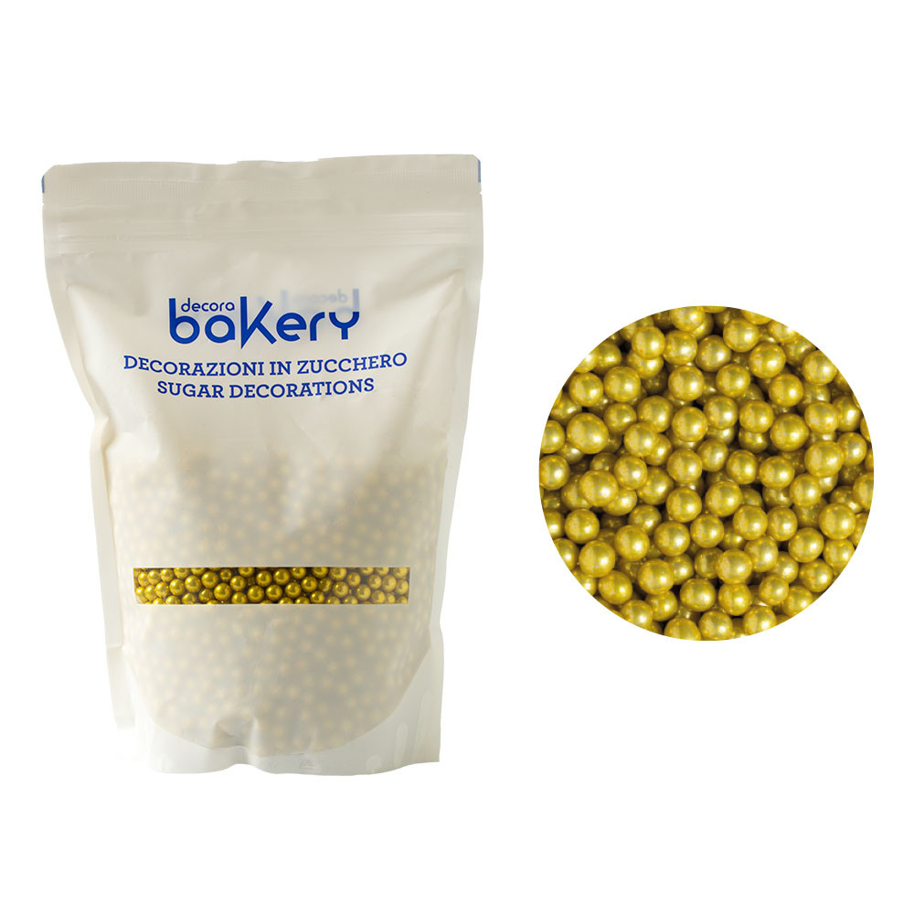 7mm Arany Metálszínű Maxi 1 Kg Cukorgyöngy