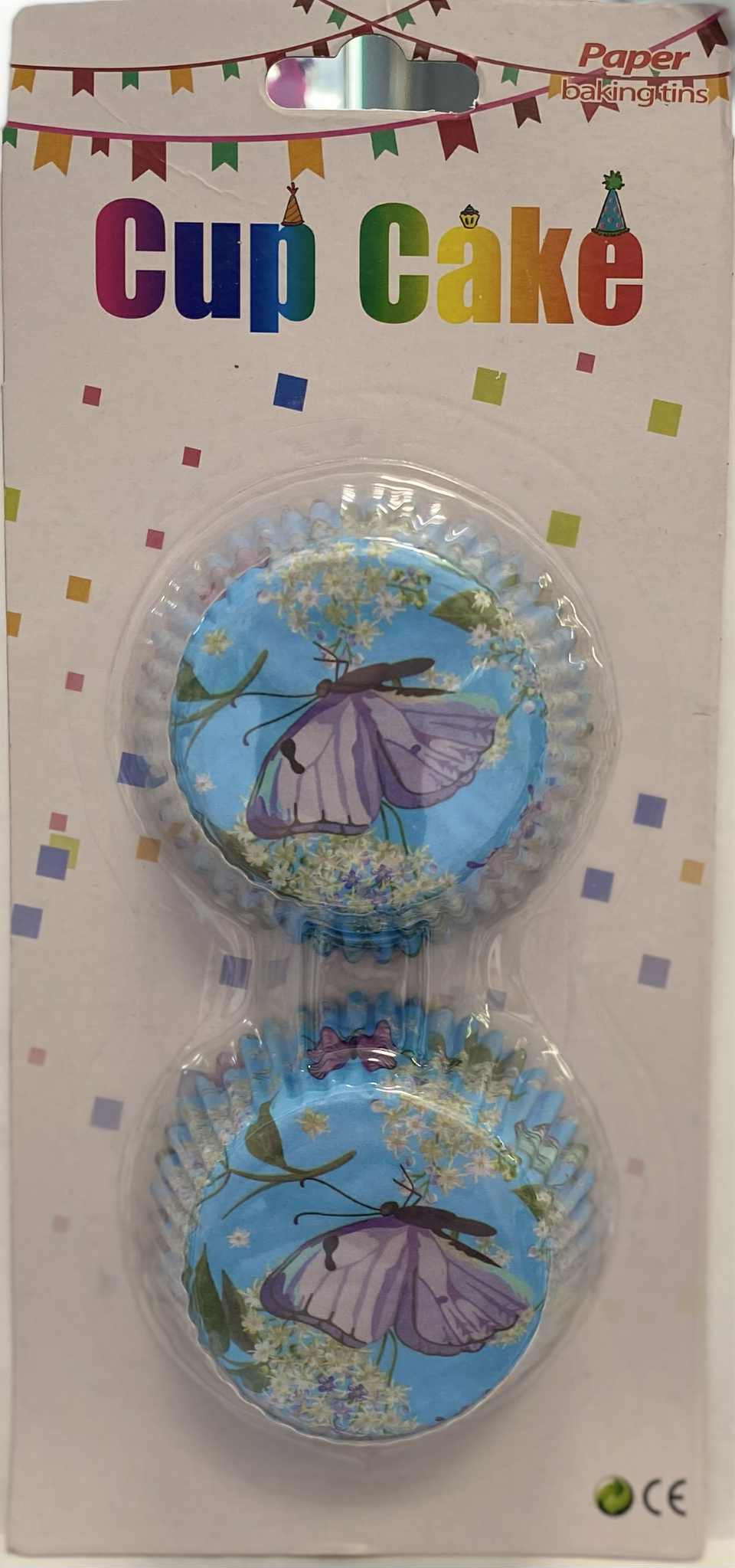 Pillangós lepkés muffin kapszli papír 48db/csomag