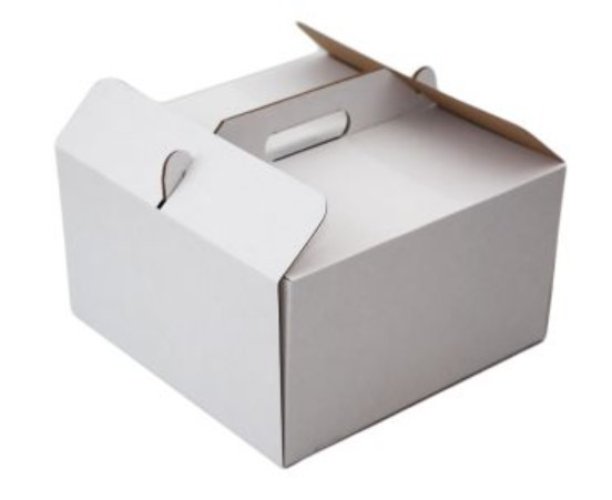 Cake box with handle 29x29x17 cm