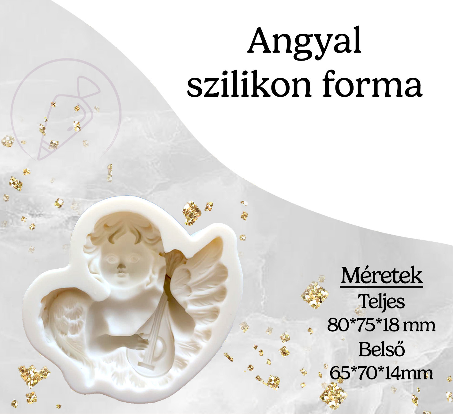 Angyal szilikon forma