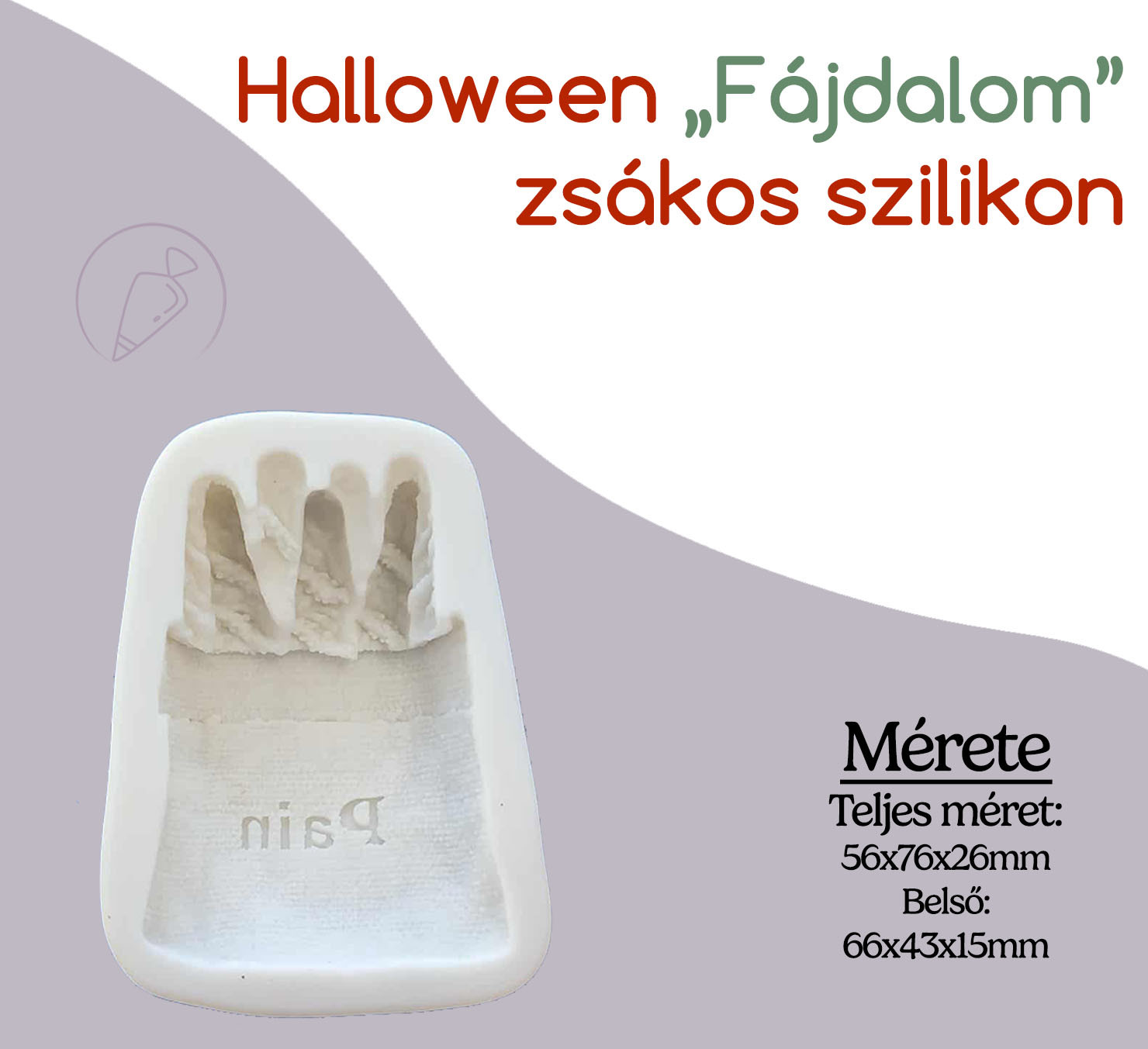 Halloween „Fájdalom” zsákos szilikon