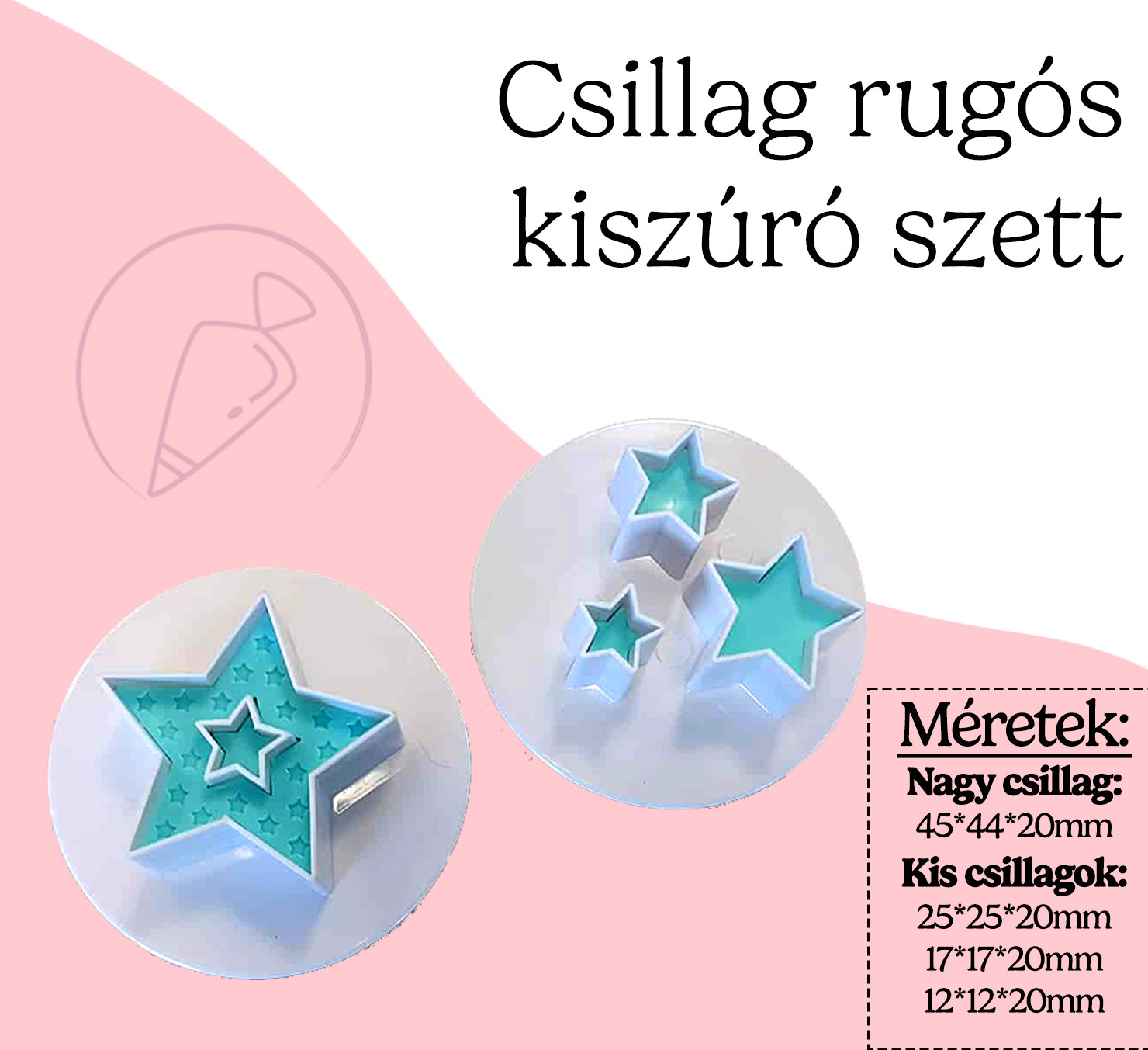 Csillag rugós kiszúró szett