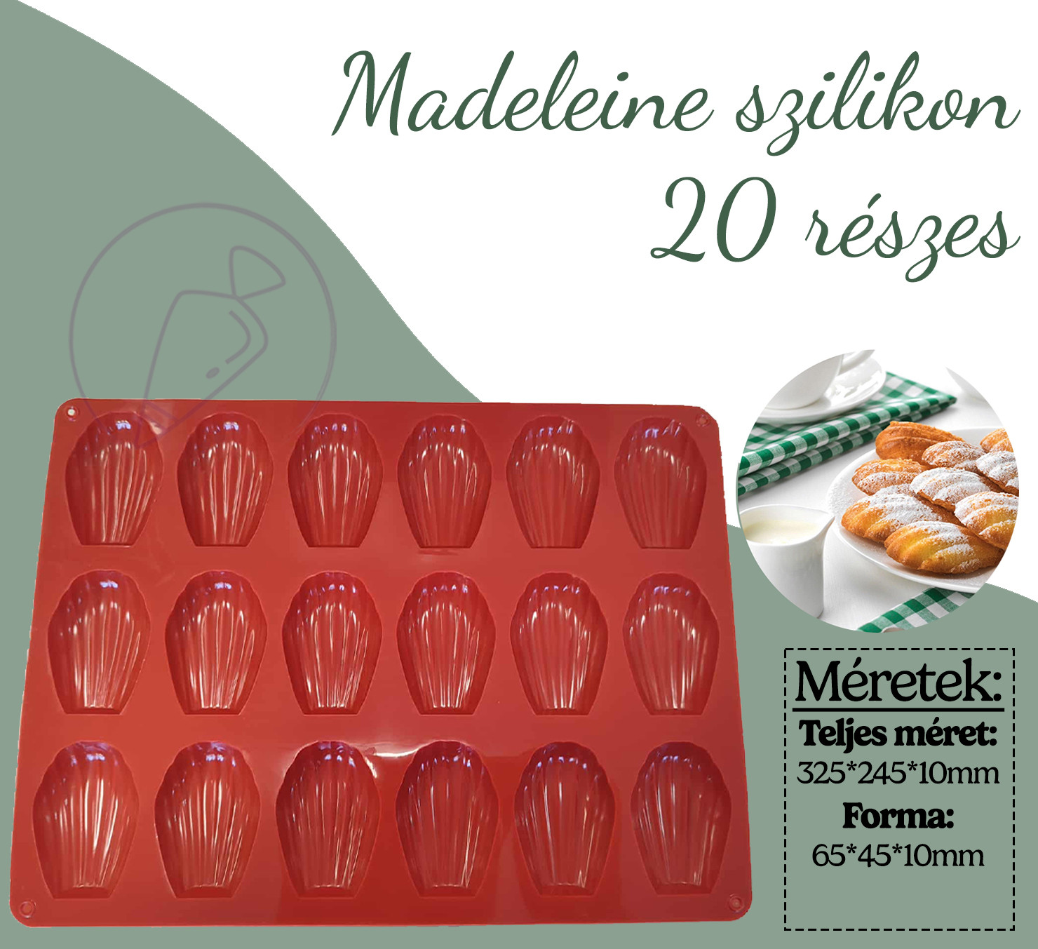 Madeleine szilikon 20 részes