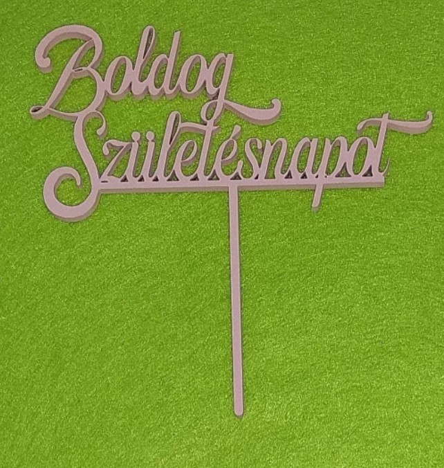 Fafelirat Rózsaszín Boldog Születésnapot 2.