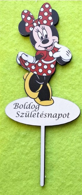 Minnie egér Boldog születésnapot tábla