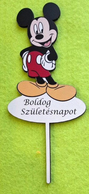 Mickey egér Boldog születésnapot tábla