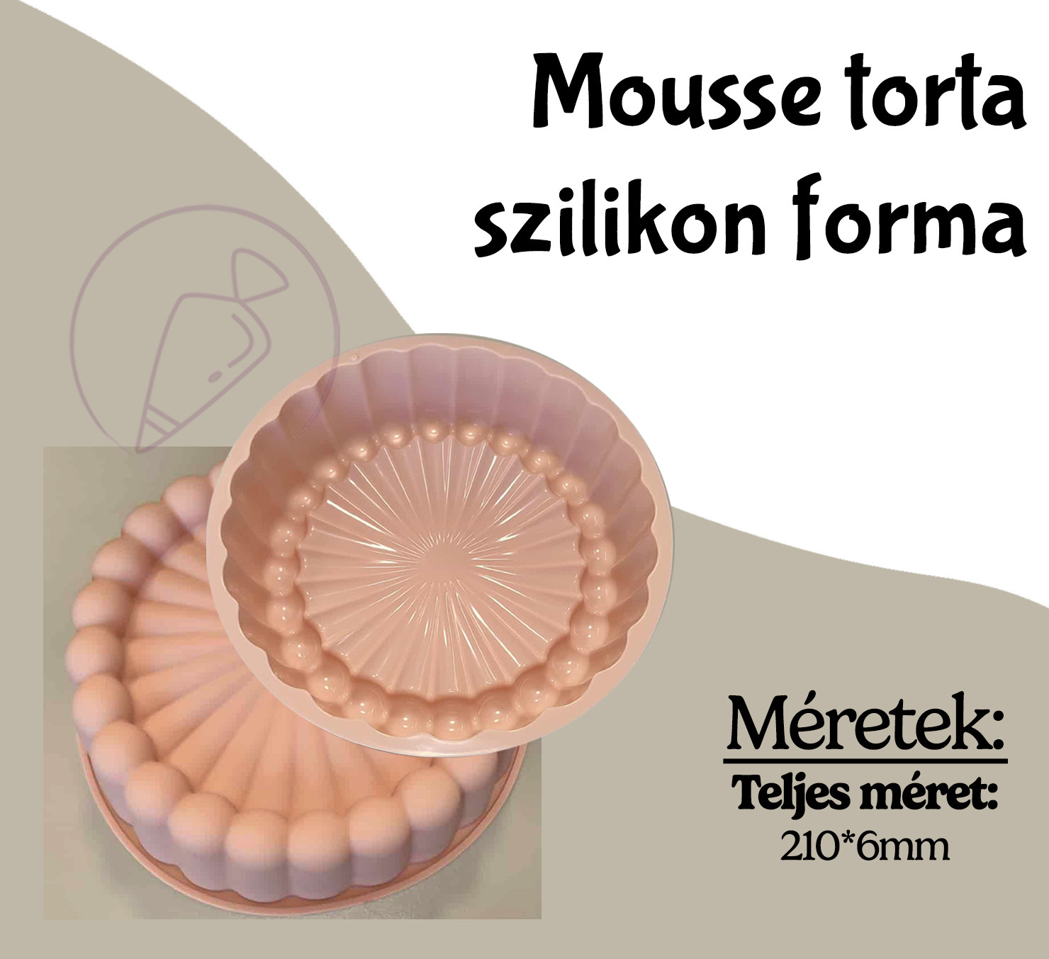 Mousse torta charlotte szilikon forma