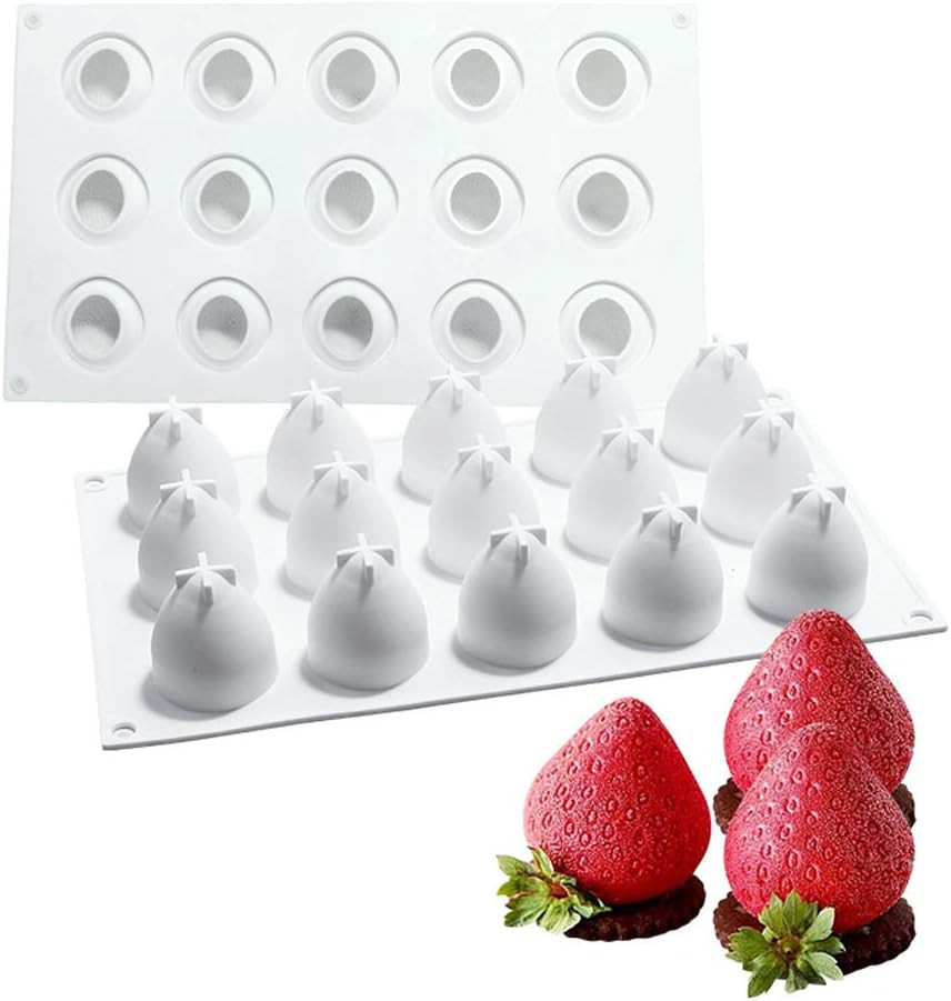 Eper mousse szilikon forma