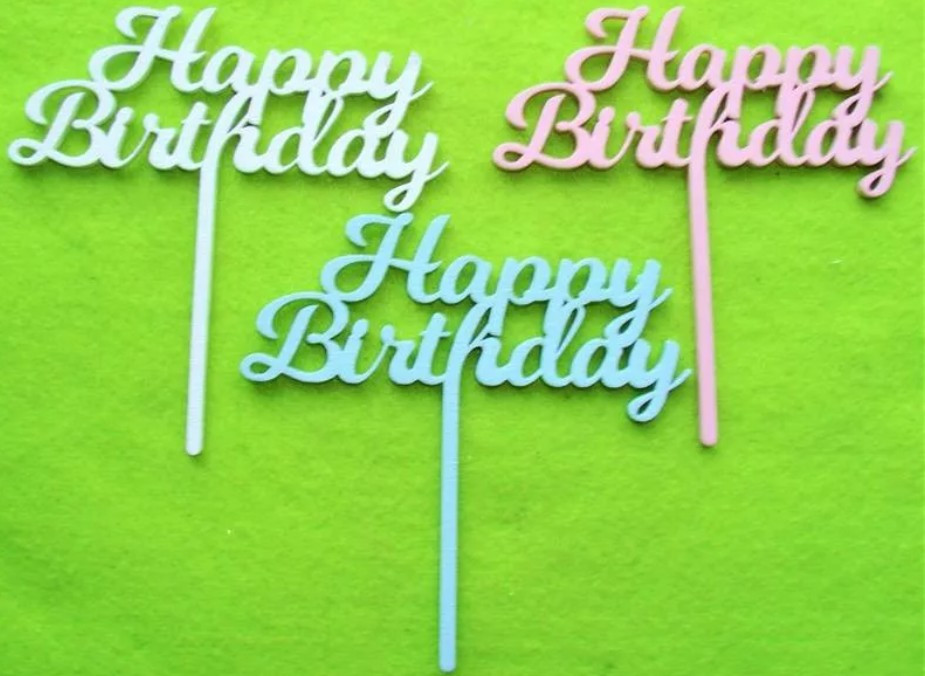Happy Birthday fafelirat 3 féle színben